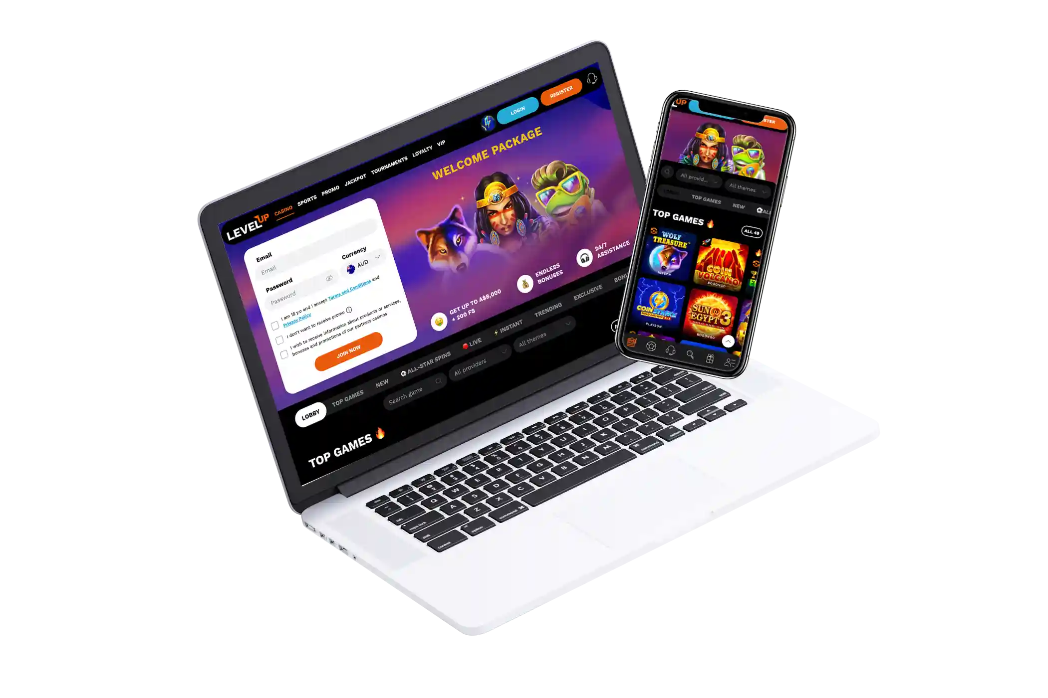 level up casino