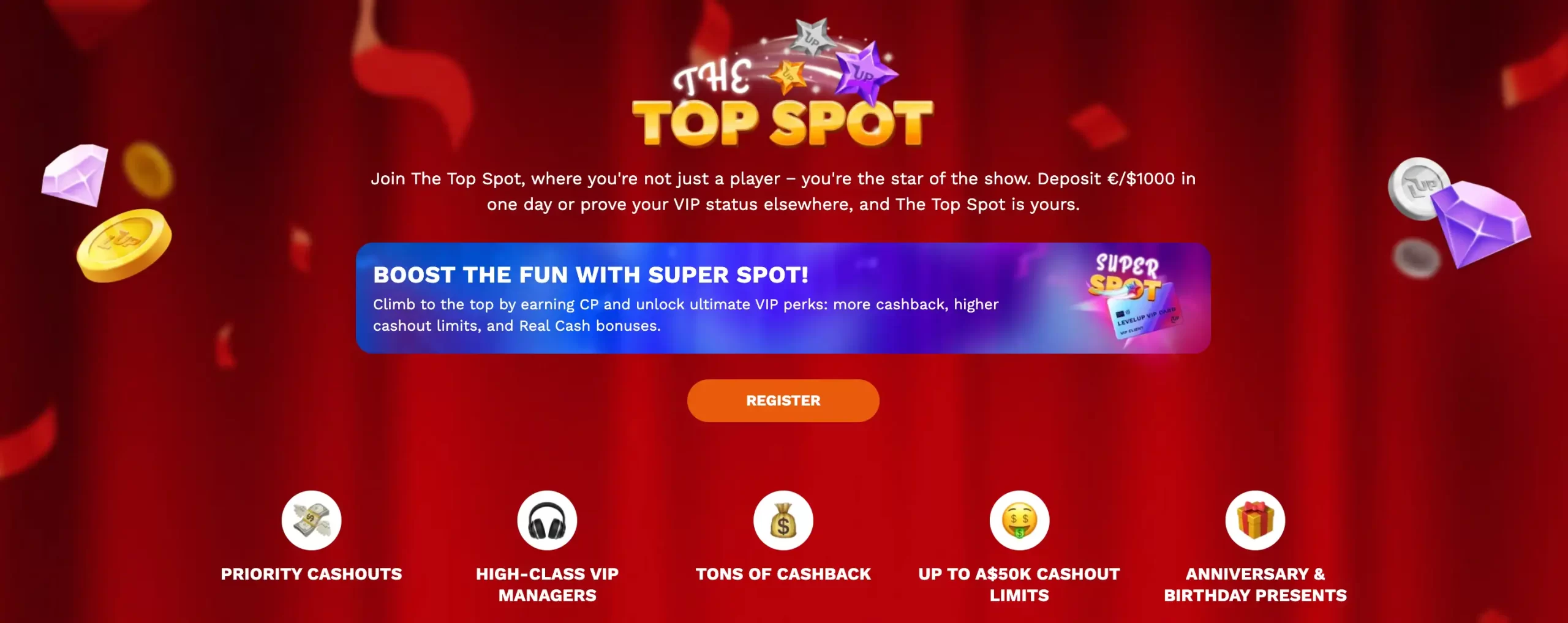 Level Up Casino VIP