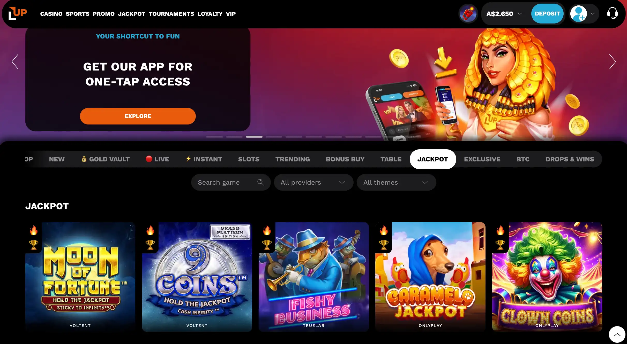 casino level up