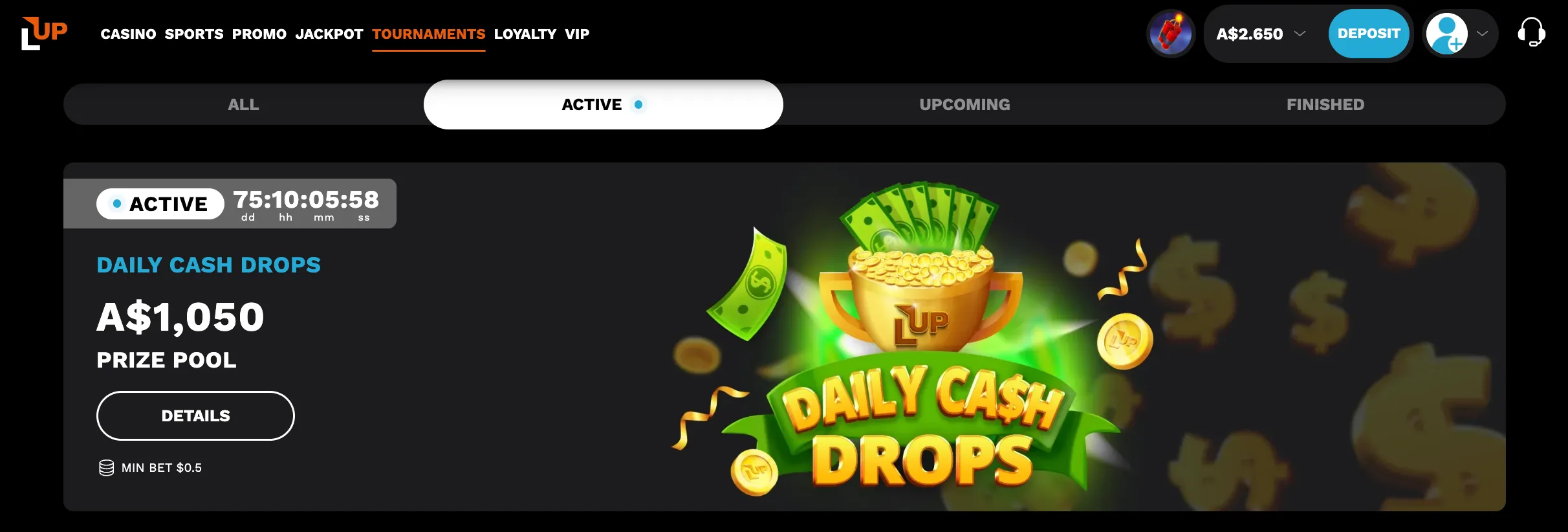Casino LevelUp Tournaments