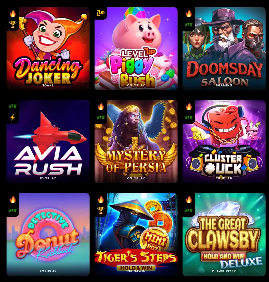 level up casino games