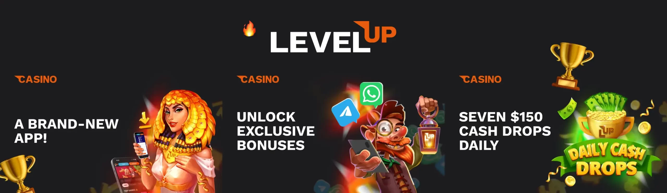 levelup casino bonus codes